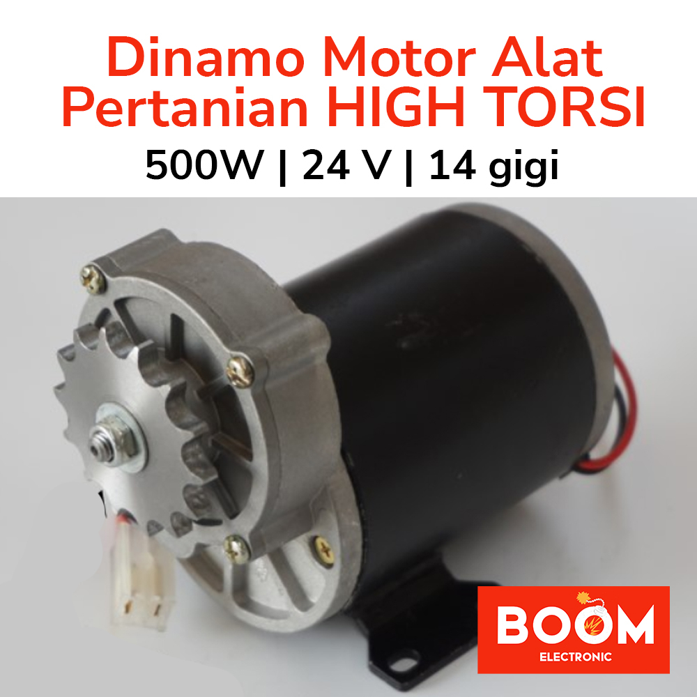 Dinamo Motor Alat Pertanian High Torsi 14 Gigi 500W DC24V (7134)