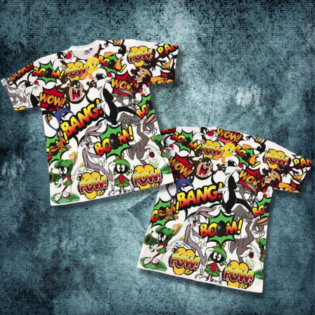 KAOS TAG THAILAND LOONEY TUNES BANGBANG AOP (ALL OF PRINT) | KAOS CARTOON KARTUN ANIME KOMIK COMIC F