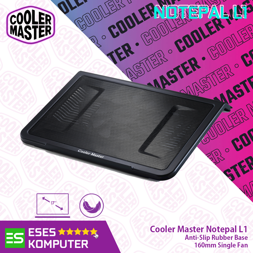 Cooling Pad Cooler Master Notepal L1 | 1x 160mm Fan Cooling Pad Laptop