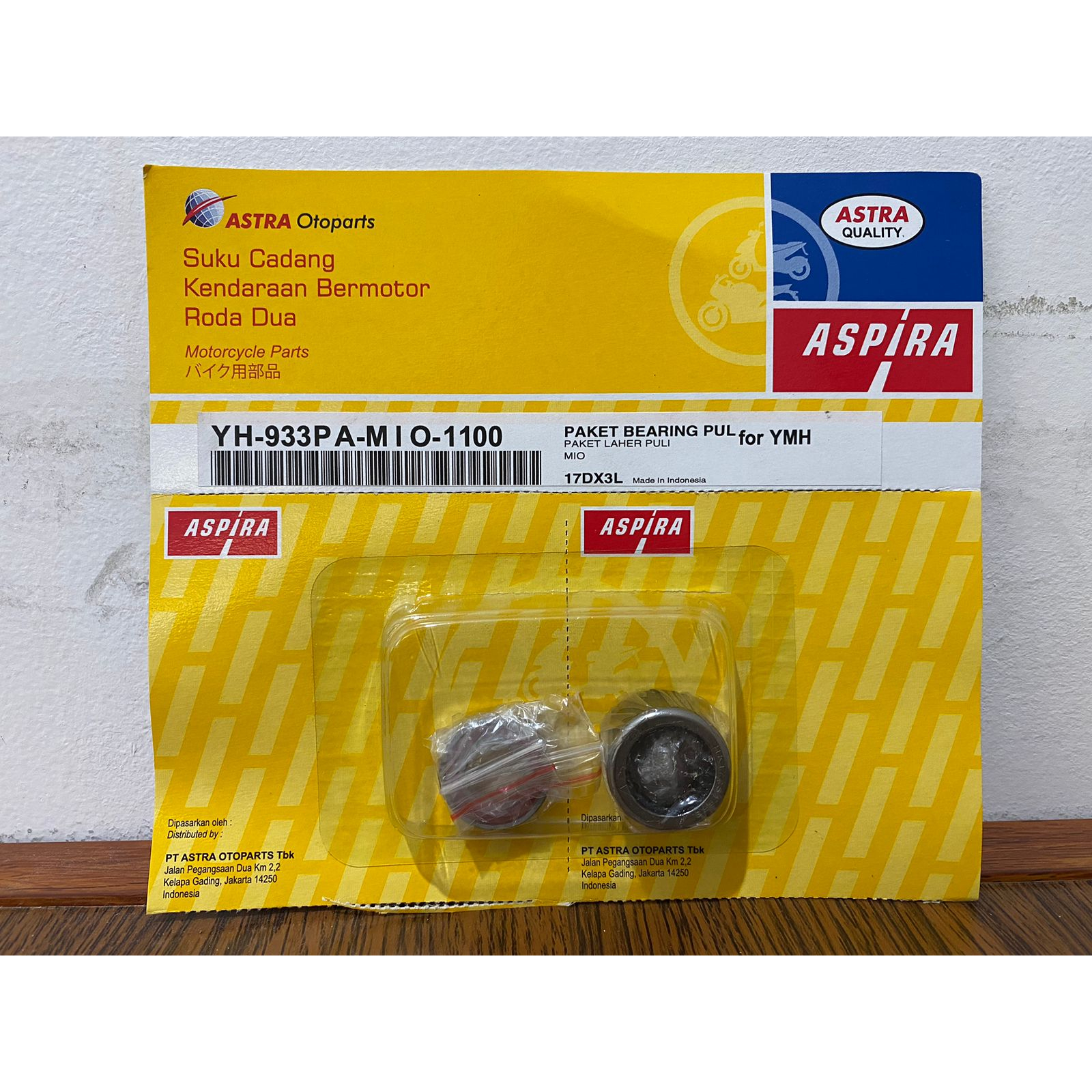 Bearing Laher Pully Set Mio Aspira