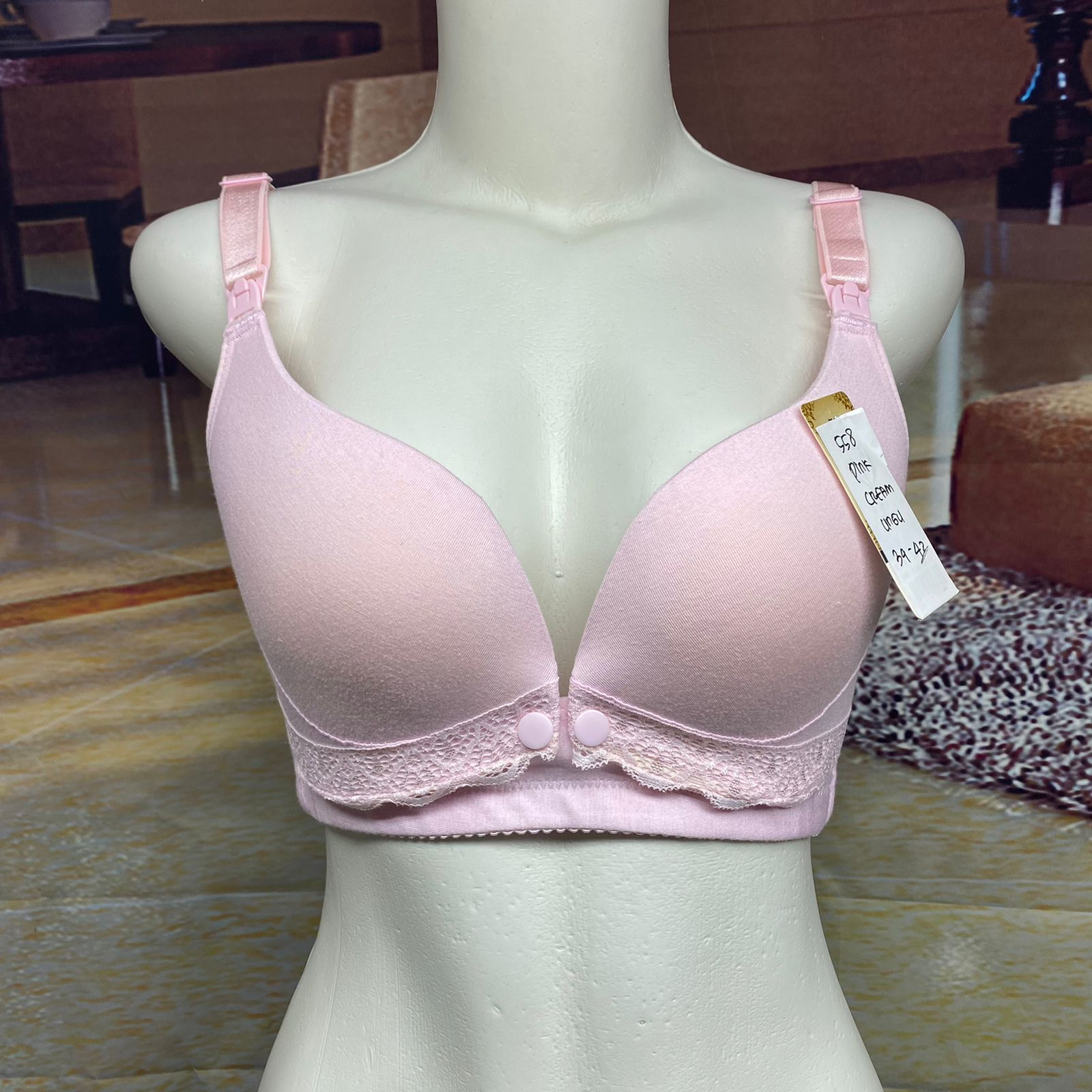 BRA / BH WANITA MENYUSUI 558 TIDAK ADA KAWAT BUSA SEDANG SIZE 34-42