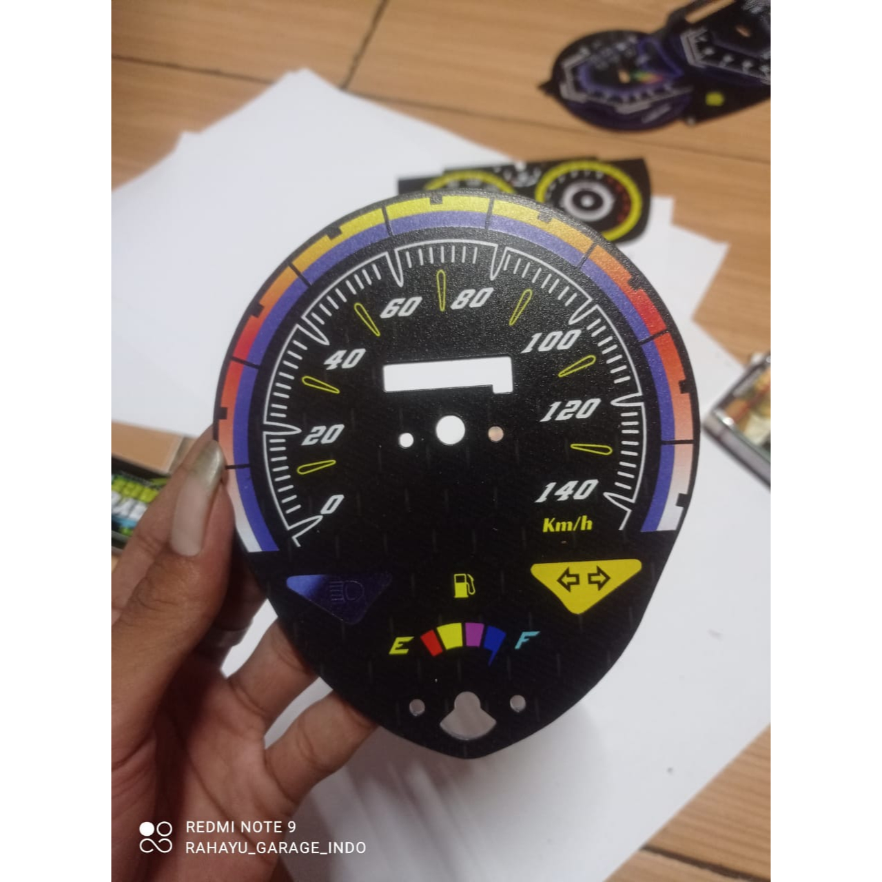 papan speedometer custom beat karbu panel spido meter custom beat karbu