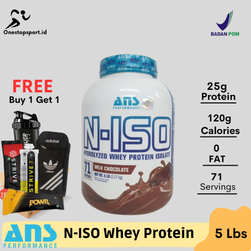 ANS N ISO N-ISO 5 Lbs Whey Protein Isolate Hydrolized N-Iso 5Lb