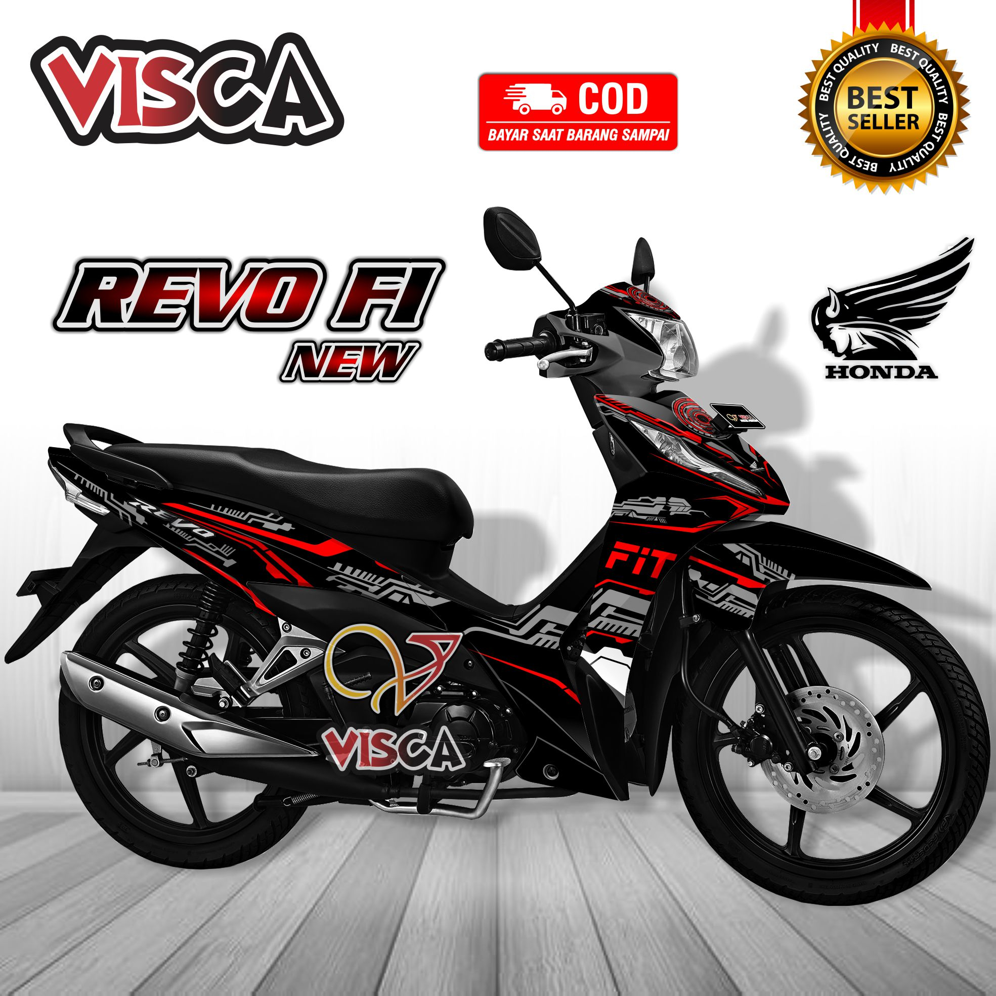 Decal Revo Fit Fi Full Body Stiker Revo Fit Fi Variasi Striping Revo Fit Fi Decal Hologram Revo Fit 