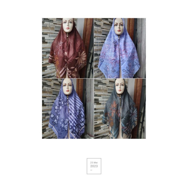 kerudung ZIPPER LUXURY /GlOWING umama