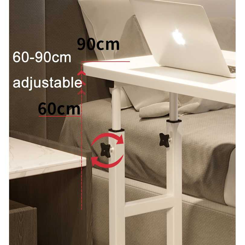 Meja Laptop Lifting Table Adjustable Single Layer 80x40cm Meja Bekerja Belajar Desain Ergonomis Material Berkualitas