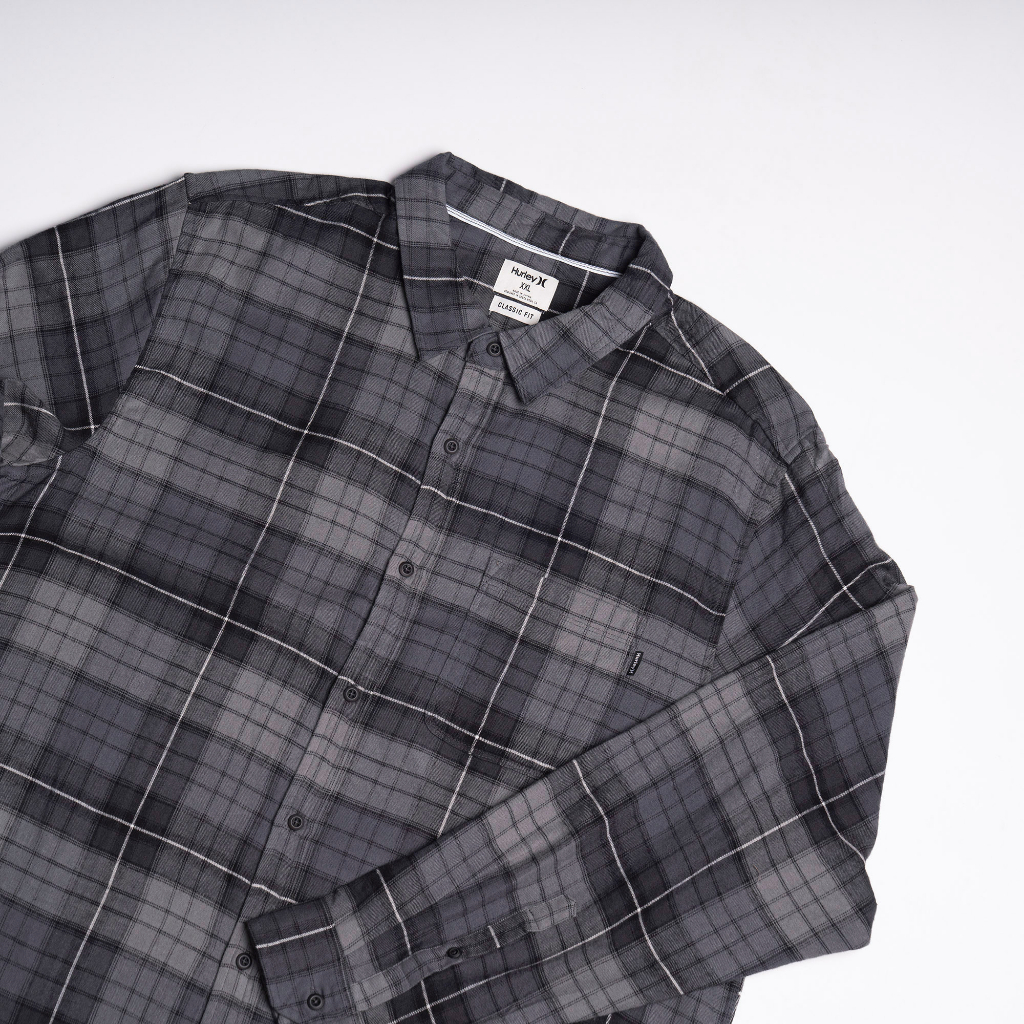 Kemeja Flannel Hurley Pria Original - KMOF HURLEY 1