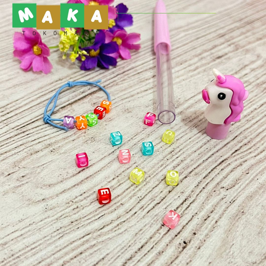 

pulpen gel DIY gelang kepala unicorn pen gel unicorn bolpen gelang DIY pena peralatan sekolah perlengkapan alat tulis kantor
