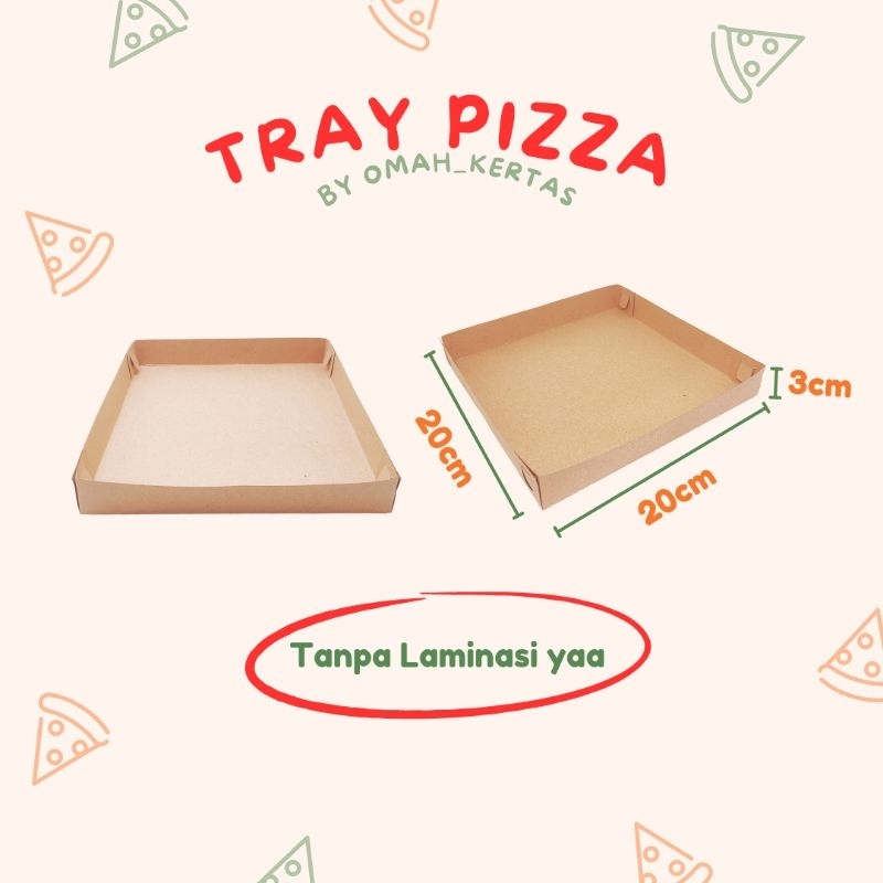 Tray Pizza/ Piring Pizza/Piring Kertas/ Tanpa Laminasi