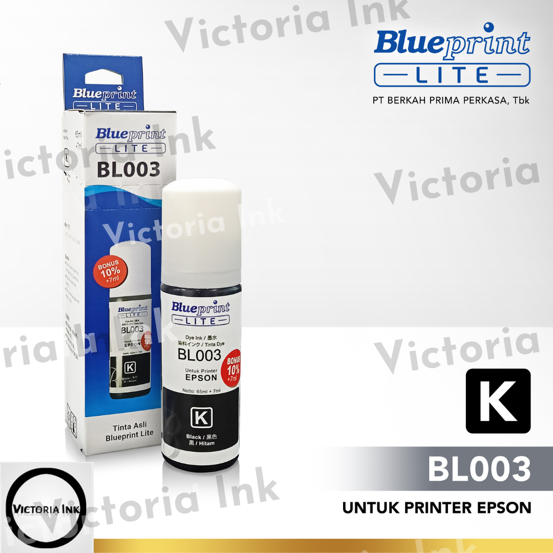 Tinta Epson 003 Merk Blueprint Tinta Blueprint 003 Original BP Lite 003 L3210 L121 L1210 L3220 L3110 L1110 L3100 L3200 L3101 L3150 L5190