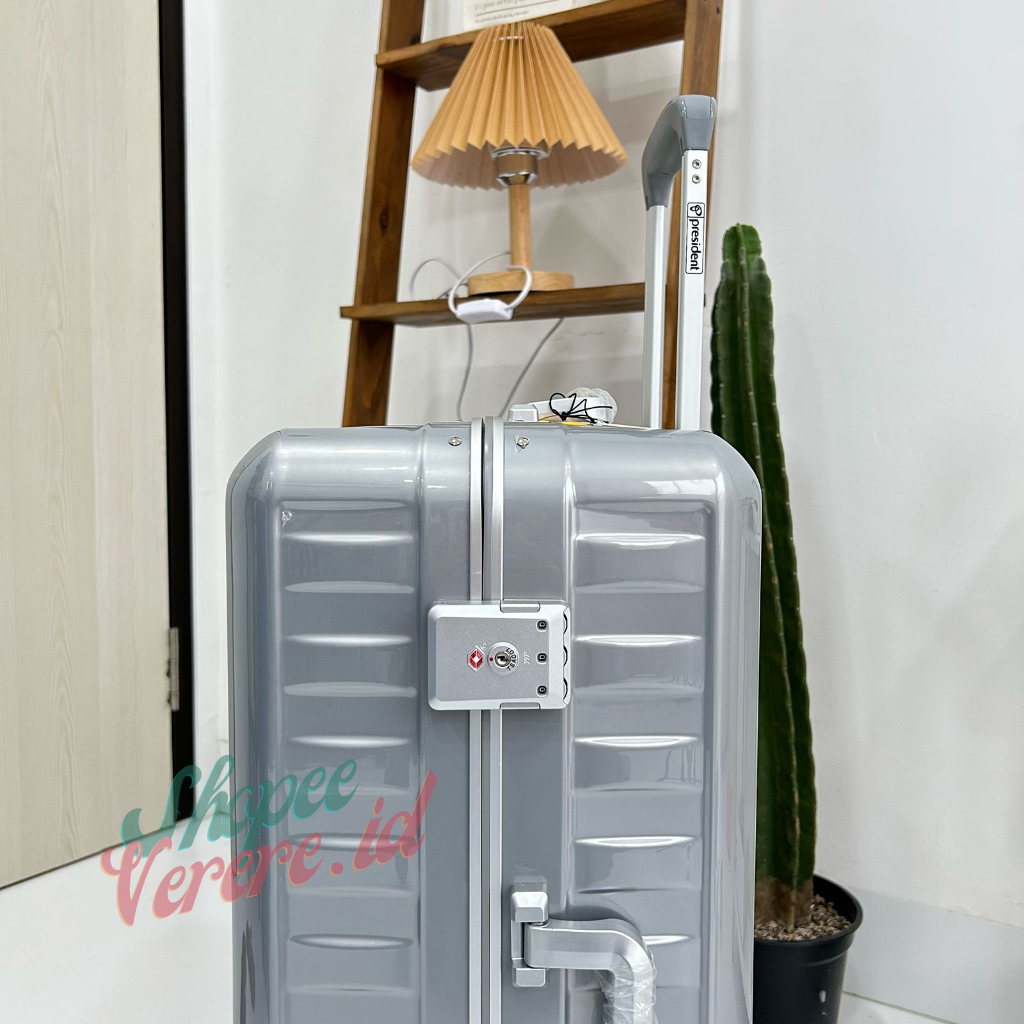 Koper PRESIDENT A89 Series Koper Bagasi 24 Inch TSA Lock Frame Alumunium SuitCase Anti Pecah