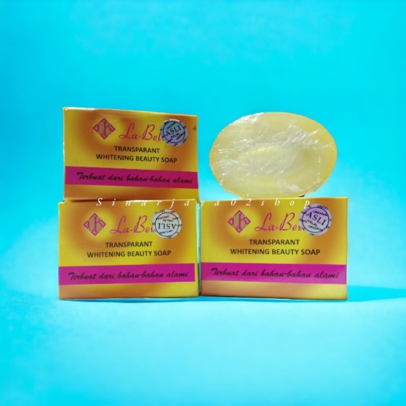 12 Pcs - Sabun Labella Gold Whitening Tranparant Beauty Soap