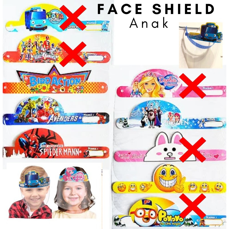 [GRAY.STORE178] Face Shield Naik Turun Up Down Face Shield Pelindung Wajah Anak/Dewasa - FMP