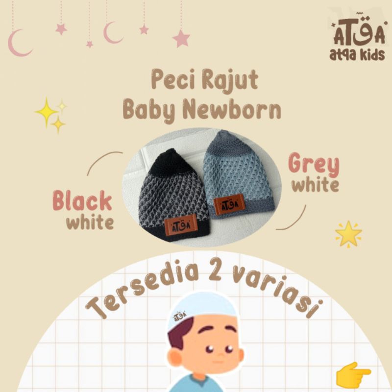 PECI BAYI / PECI BAYI NEWBORN /PECI RAJUT BAYI 0-6 BULAN