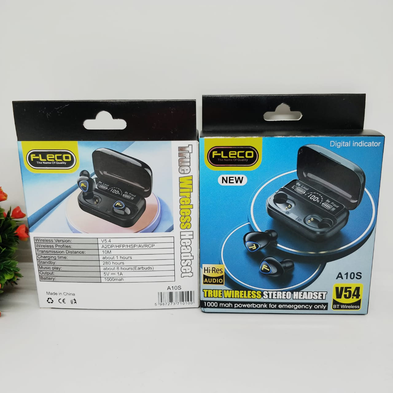 Fleco headset wireless tws A10S original bluetooth new version 5.4 bt earphone stereo with GROSIR SULTAN ROXY