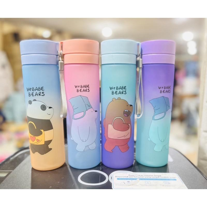 STV Botol minum WE BABE BEARS Gradasi Pelangi 800ml Dengan Saringan