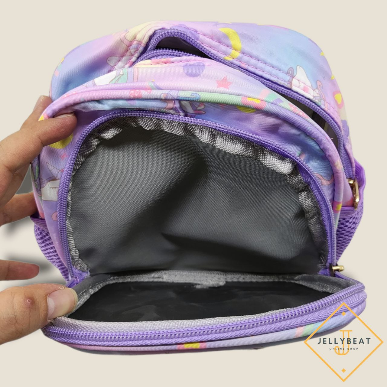 TAS RANSEL 3D ANAK PG KARAKTER UNICORN UNGU