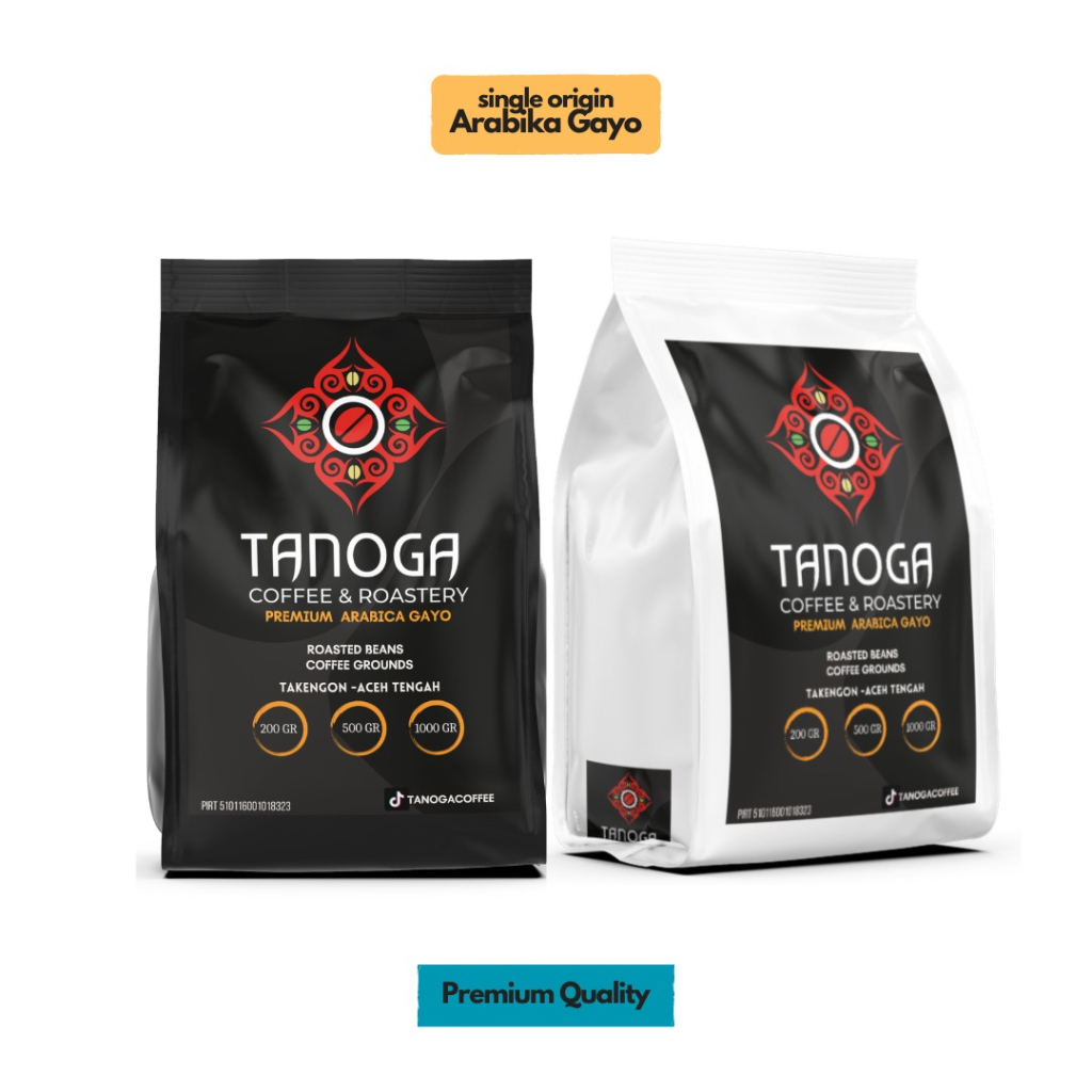 

TANOGA Coffee Kopi Gayo Aceh Arabika 1kg Single Origin Bubuk Biji Roasted Beans