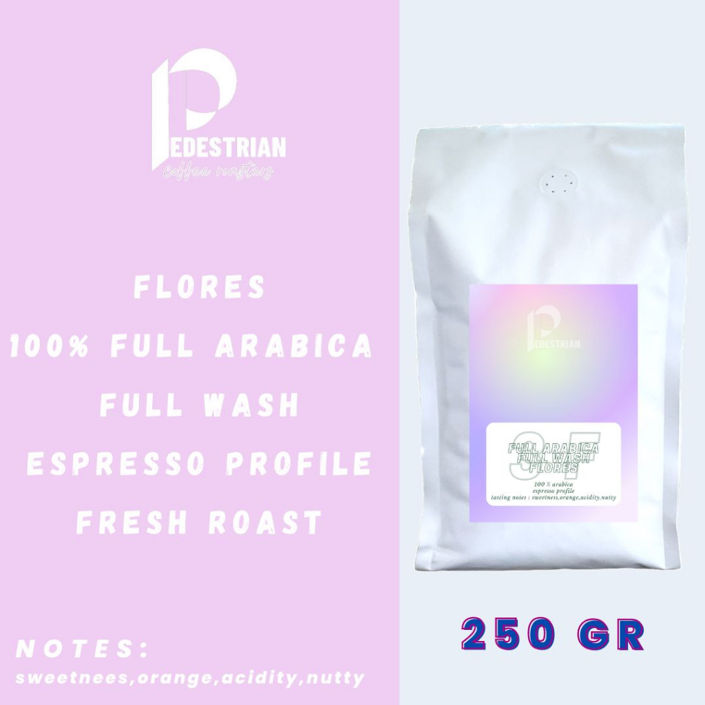 

Biji Kopi Full Arabika Flores 250 Gr | Commercial Espresso Kopi Susu