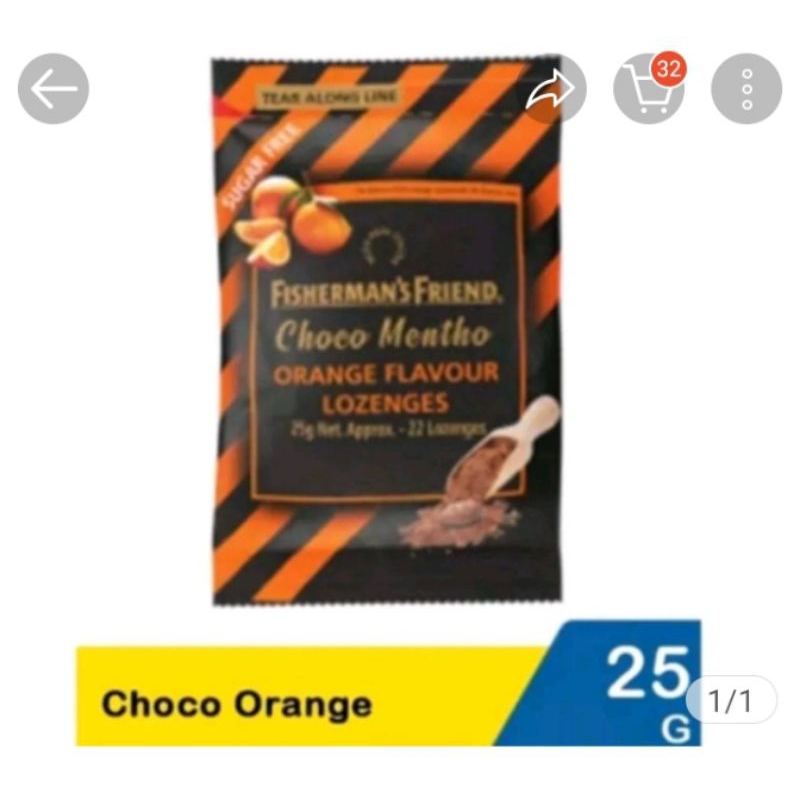 

FisHermans FRiEND CHOCO MENTHO 25g(exp 2026)