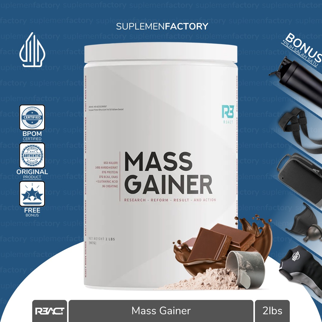 R3ACT GAINER React Mass Gainer 2 lbs | R3ACT Mass Gainer 2lbs