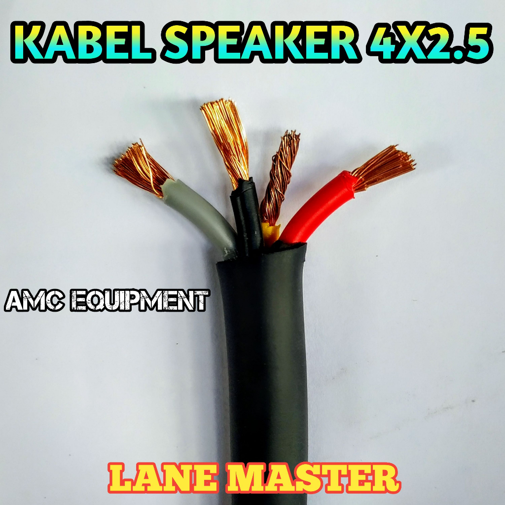 Kabel speaker serabut Lane Master 4x2.5mm