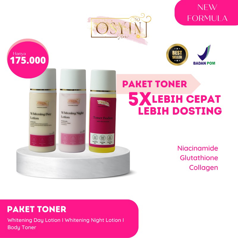 paket lotion dosting plus toner