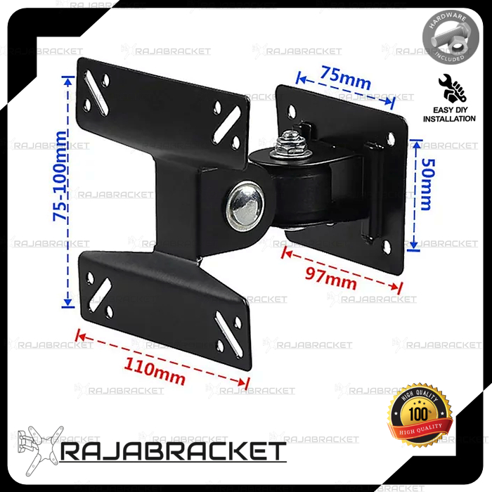 Bracket Monitor 14 17 19 22 24 inch, Mini Bracket Monitor Flexible Motion