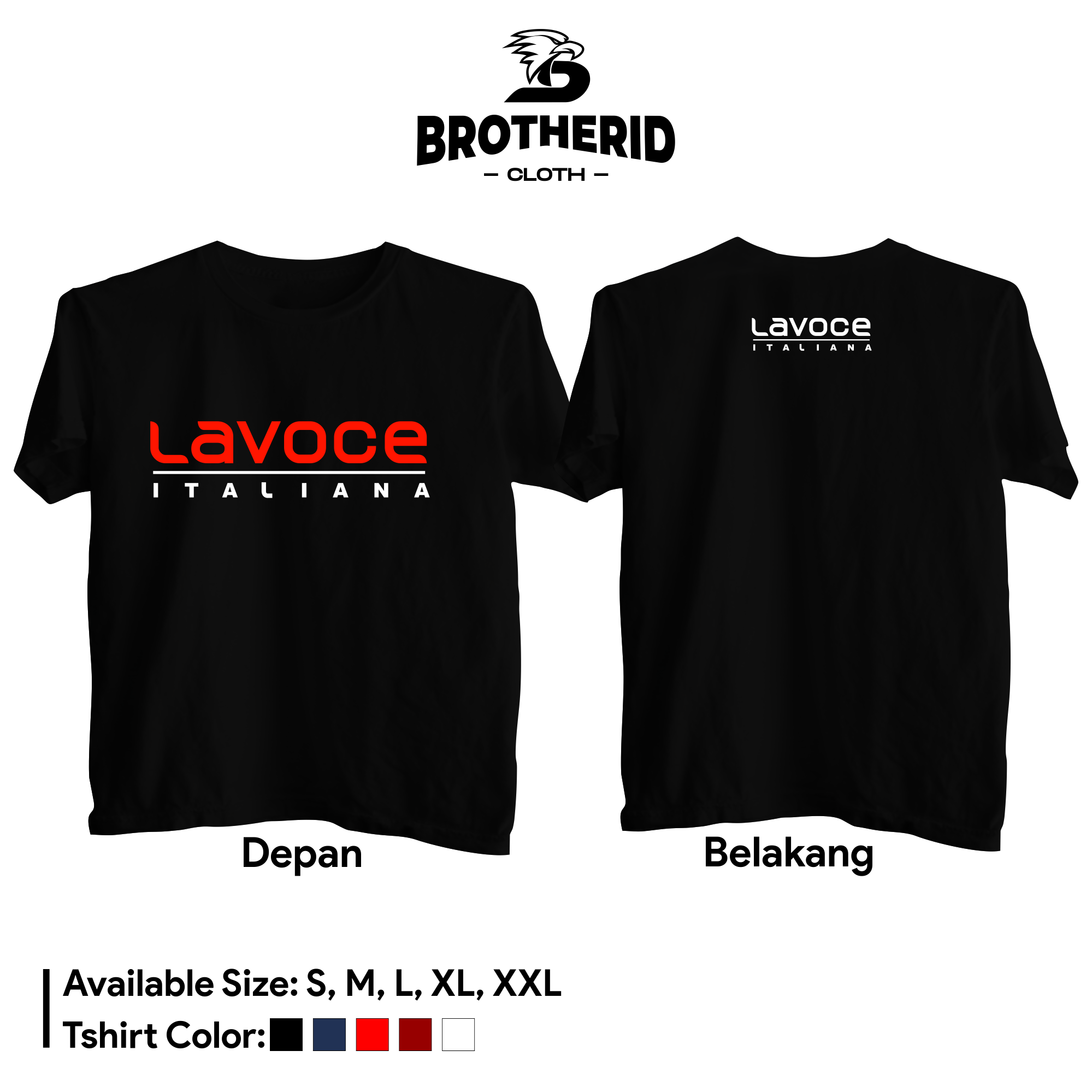 Kaos Lavoce Italiana Audio Baju Operator Sound System Original