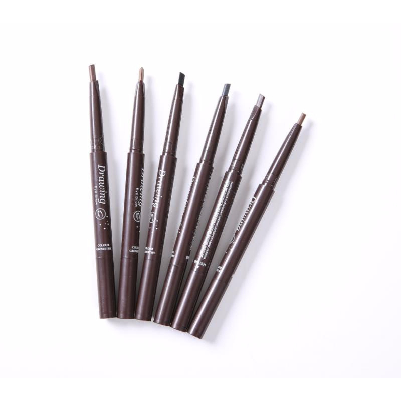 LAMEILA Pencil alis Geometry 7 Colors Eyebrow  Double Heads Lasting Eyebrow Pen Waterproof LA005