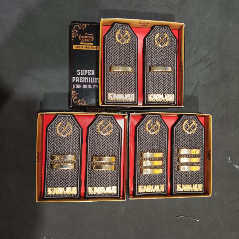 PANGKAT PDU KEJAKSAAN RI TU Golongan 3A 3B 3C Bordir MOTIF TIMBUL Logam