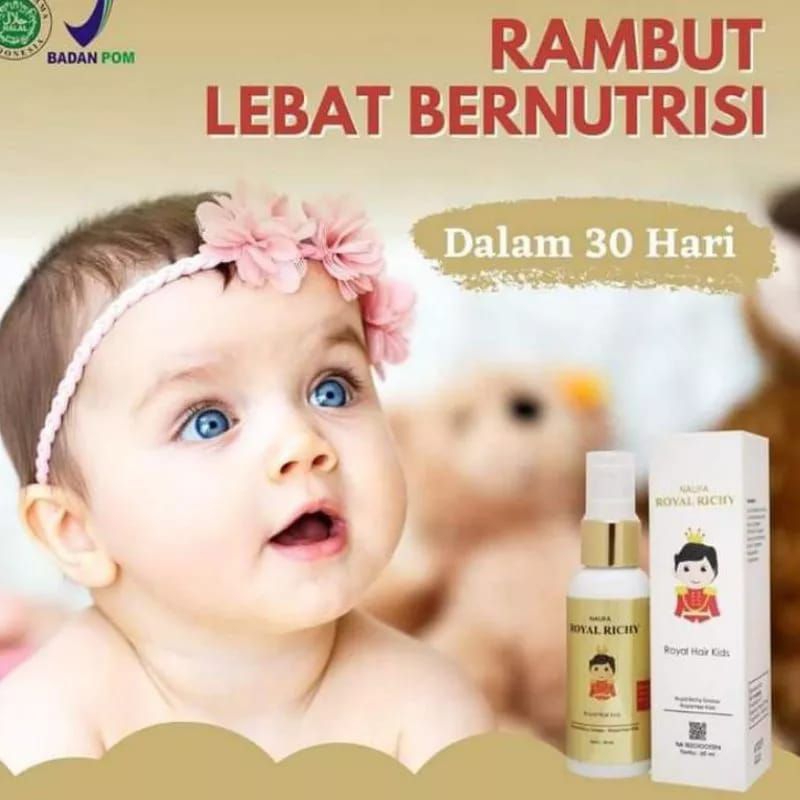 Naufa Royal Richy - Minyak Rambut Anak Membantu Menumbuhkan Rambut Bayi 60ml