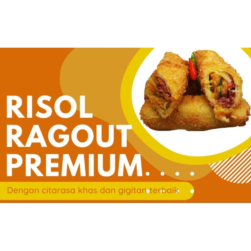 RISOL RAGOUT PREMIUM ISI 6 (RISOL AYAM KORNET SAYUR)