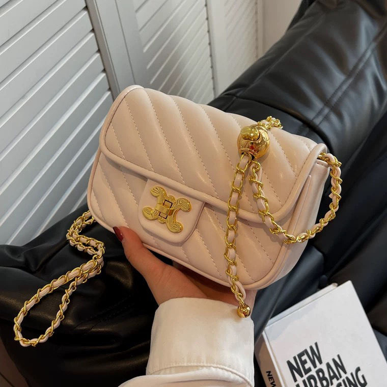 Tas Selempang Kulit Wanita DompetHp Cewek Rantai Luxury Mini Bag