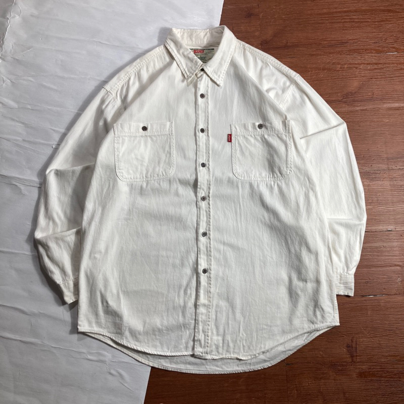 Kemeja Levis Vintage White / Putih Second Original