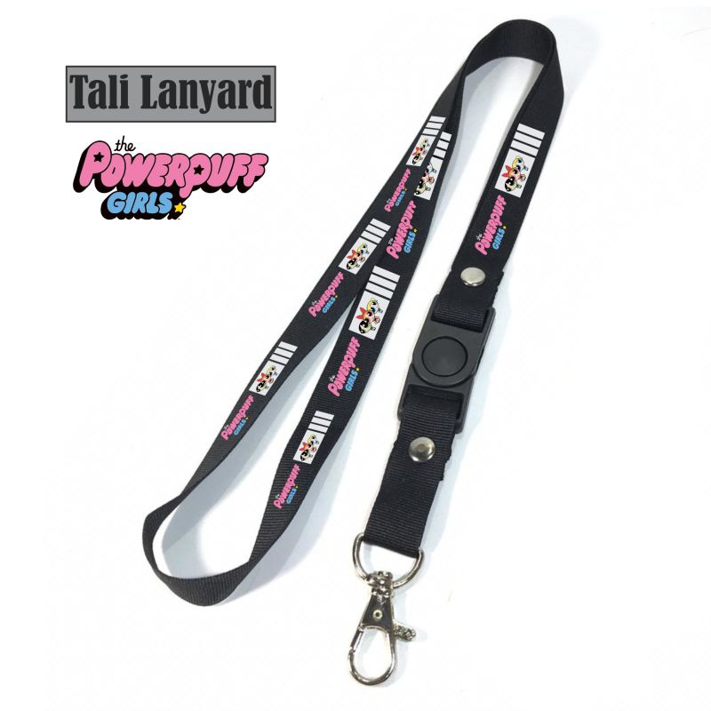 

lanyard THE POWERPUFF GIRLS tali lanyard FILM KARTUN gantungan kunci name tag id card kartu nama / tali lanyard gantungan leher fullprint