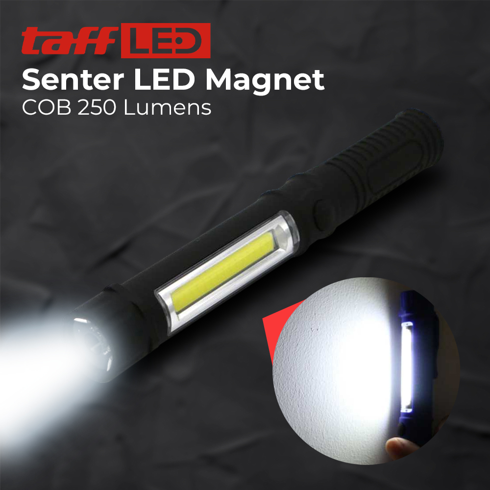 TaffLED Senter LED Magnet COB 250 Lumens - BC12