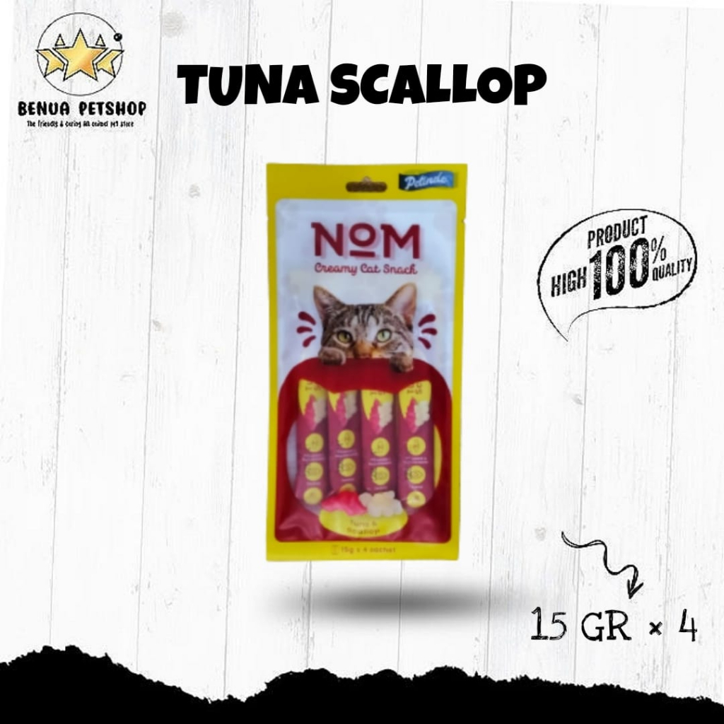 NOM CAT CREAMY TREATS ALL VARIAN - 15 GR X 4