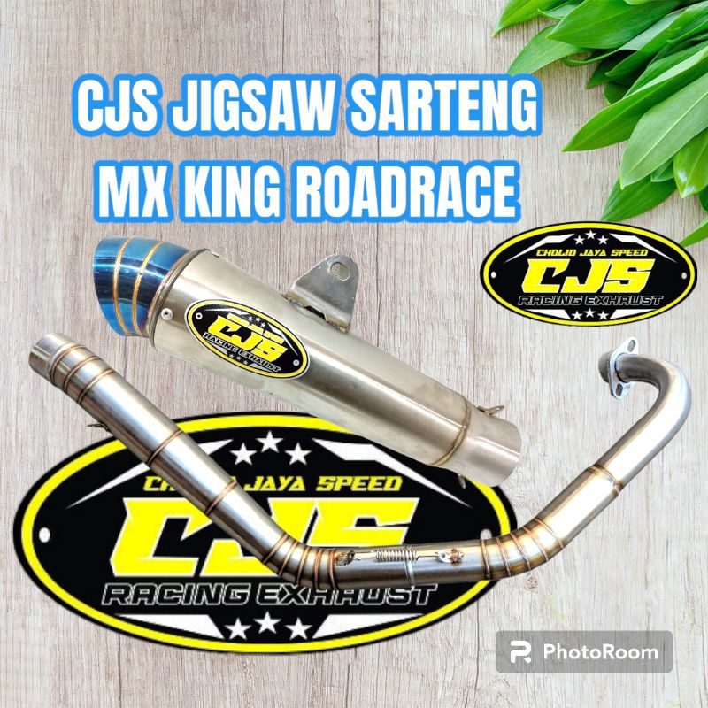Knalpot MX king ROADRACE JIGSAW engker parah ORINYA CJS RACING