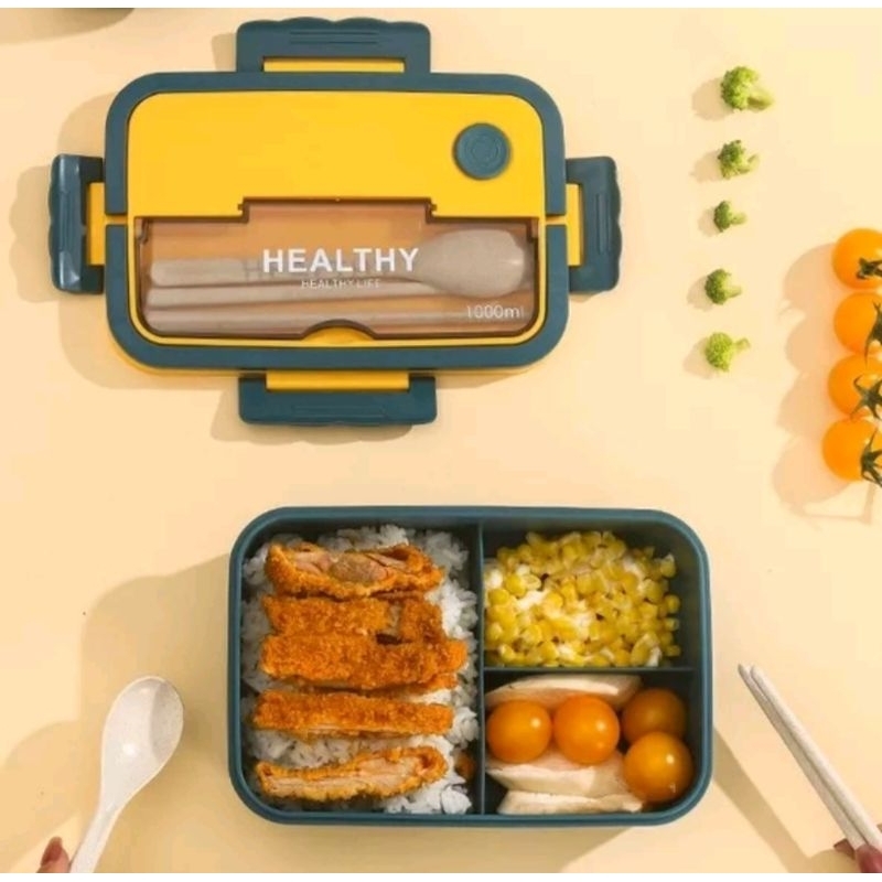 lunch box portabel 1000ml kotak Makan anak kotak makan plastik