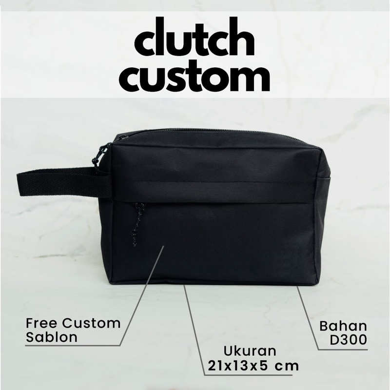 TAS CLUTCH POUCH CUSTOM MINIMAL PEMBELIAN 60 pcs