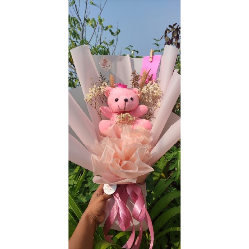 Buket bunga boneka wisuda sidang / Bouquet bunga boneka wisuda sidang