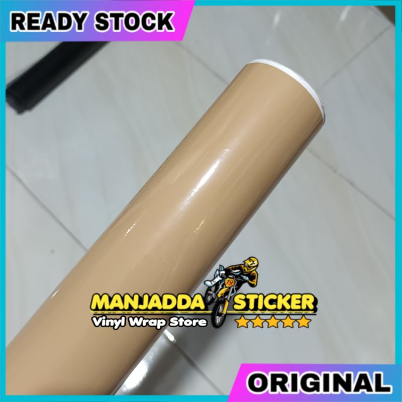 Permeter stiker skotlet motor warna mocca glosy asli