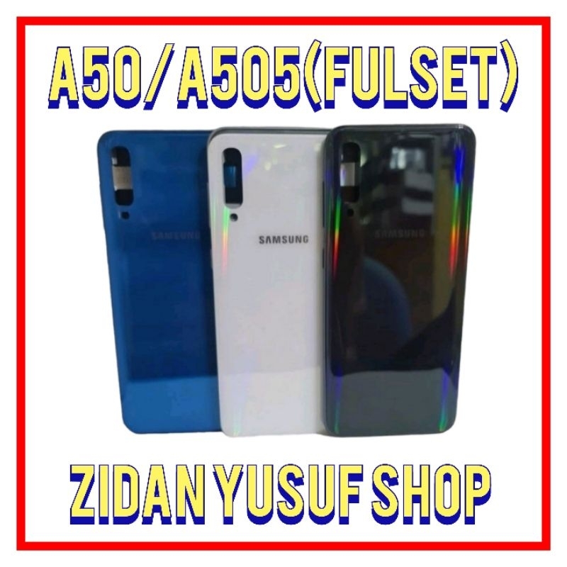 FRAME+BEZZEL+BACKDOOR SAMSUNG A50 A505 KESING FULLSET ORIGINAL