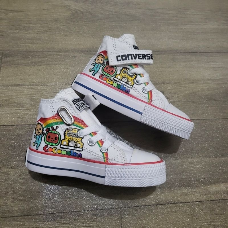 Sepatu Converse Anak Motif cocomelon Terbaru Sepatu Balita Sepatu Sneaker Anak Cewek Cowok