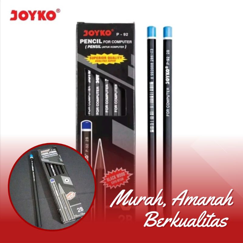 

Pensil Joyko 2B P-29 per lusin / 1pack 12pcs Murah