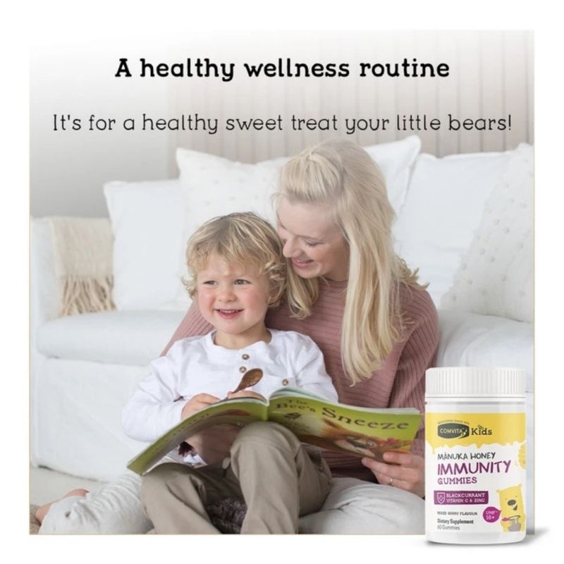 Comvita Kids Manuka Honey Immunity Gummies UMF 10+  (Untuk Usia 4+ Tahun) - Vitamin Anak