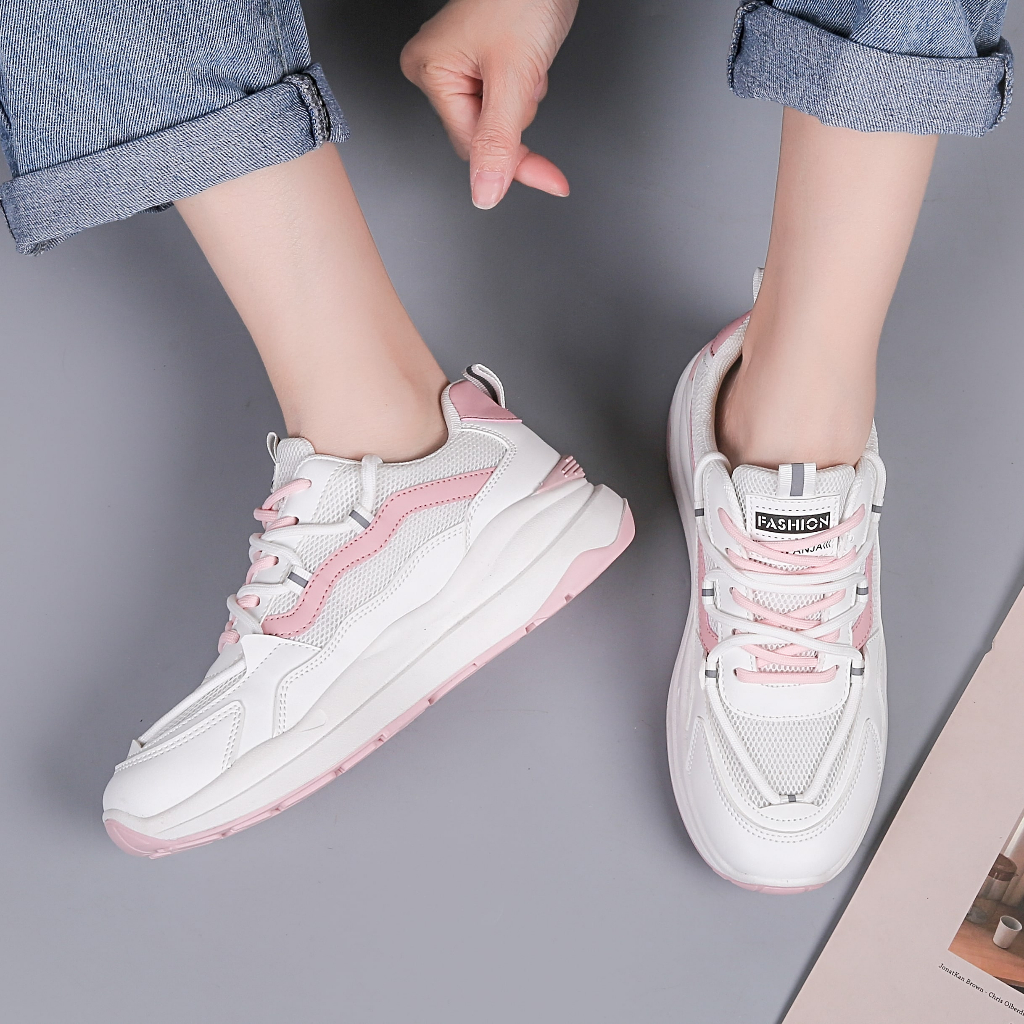 Sepatu Sneakers Wanita Running SH350 / Sepatu Wanita Korean Style Import 2023