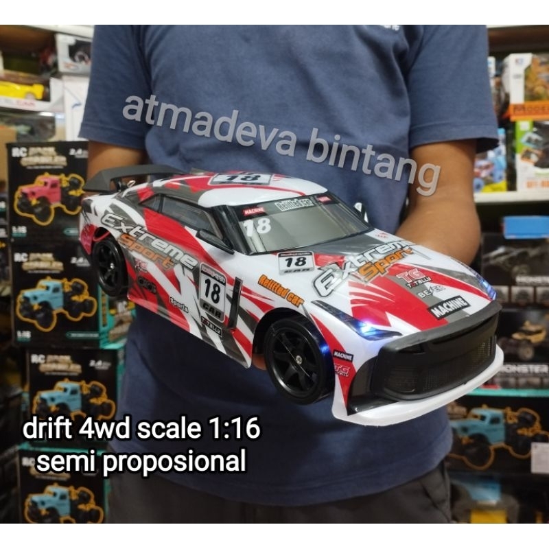 Mainan Mobil Remote Drift 4WD SANZUAN 1:14 /RC Remote Control Drift Batre Cash Romote Pistol Mainan Kendali Jarak Jauh Mainan Keluarga