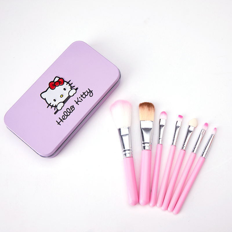 DOMMO - D8000 Kuas Make Up 7 in 1 Hello Kitty / Make Up Tools / Make Up Brush/ Set Kuas Make Up / Set Kuas Make Up Import